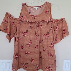 Lauren Conrad Cold Shoulder Top